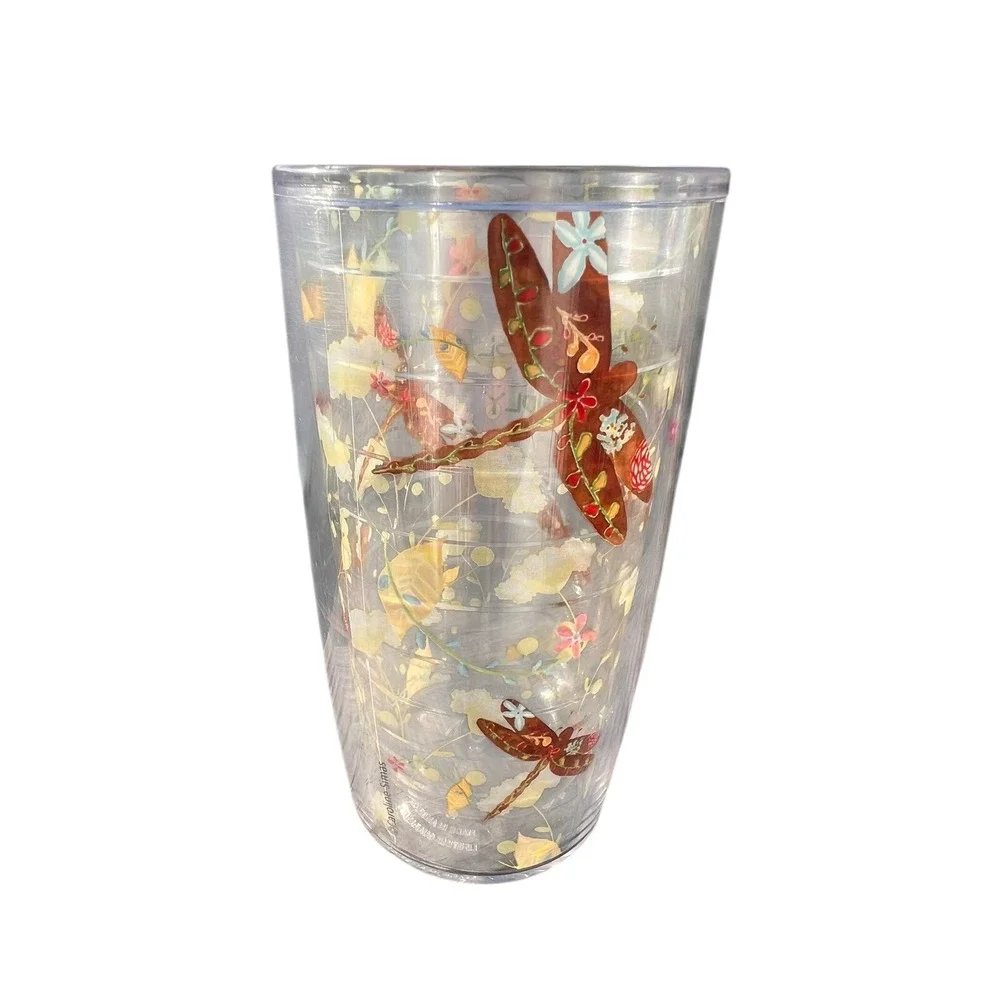 Carolyn Simas Design Tervis 16 oz Classic Tumbler with Dragonflies No Lid‎